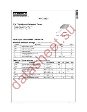 KSC2233 datasheet  